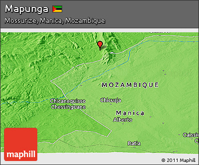 Political Panoramic Map of Mapunga