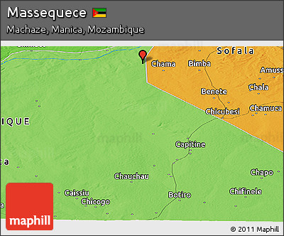 Political Panoramic Map of Massequece