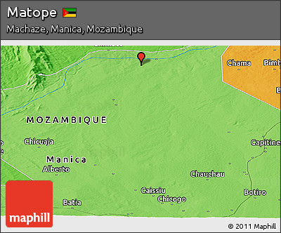 Political Panoramic Map of Matope