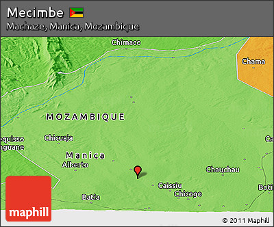 Political Panoramic Map of Mecimbe
