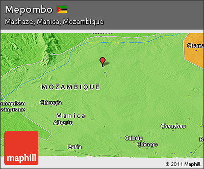 Political Panoramic Map of Mepombo