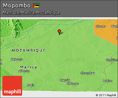 Political Panoramic Map of Mopombo