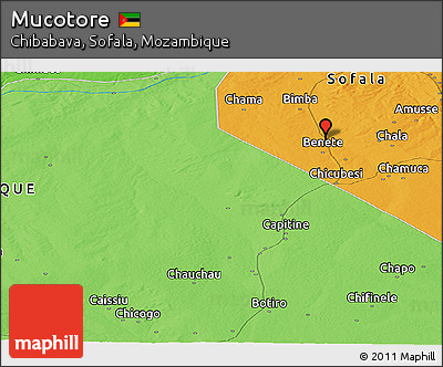 Political Panoramic Map of Mucotore