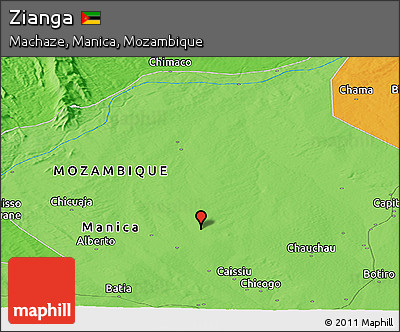 Political Panoramic Map of Zianga