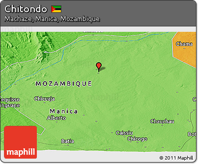 Political Panoramic Map of Chitondo