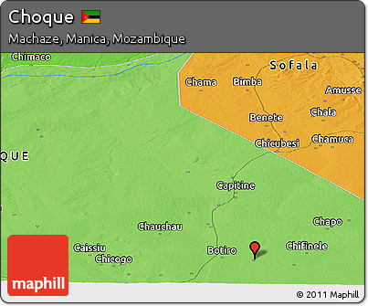 Political Panoramic Map of Choque