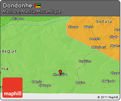 Political Panoramic Map of Dondonhe