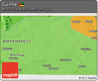 Political Panoramic Map of Gunhe