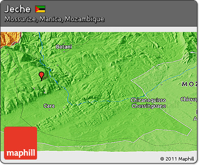 Political Panoramic Map of Jeche