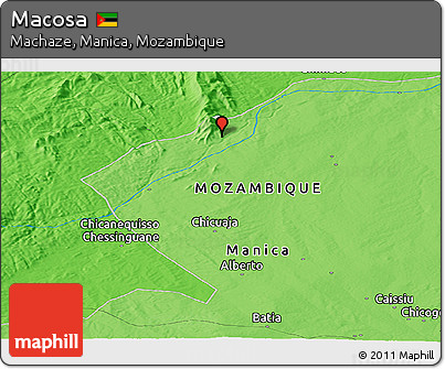 Political Panoramic Map of Macosa
