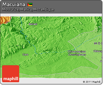 Political Panoramic Map of Macuiana