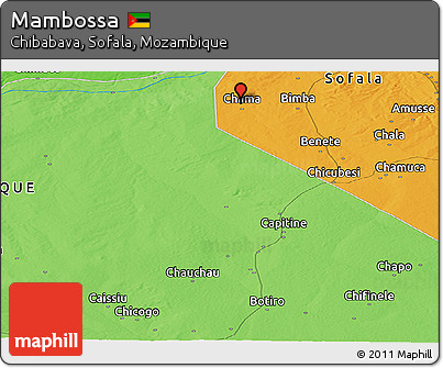 Political Panoramic Map of Mambossa