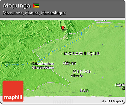 Political Panoramic Map of Mapunga
