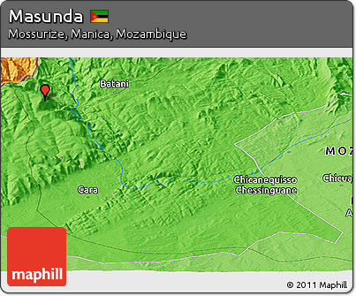 Political Panoramic Map of Masunda