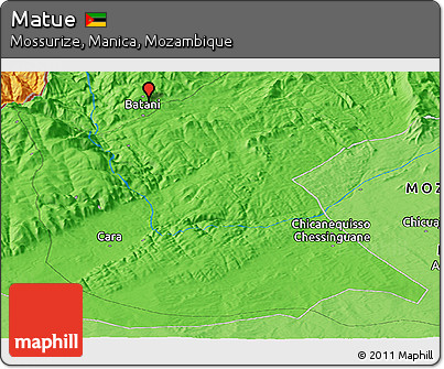 Political Panoramic Map of Matue