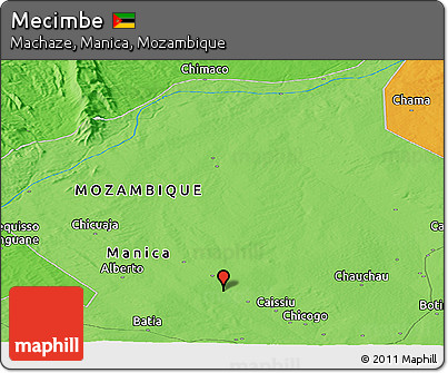 Political Panoramic Map of Mecimbe