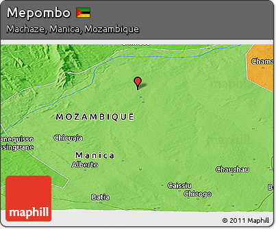 Political Panoramic Map of Mepombo
