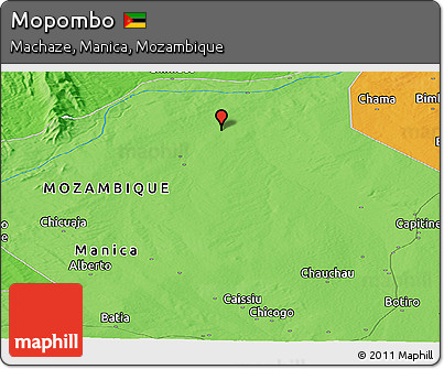 Political Panoramic Map of Mopombo