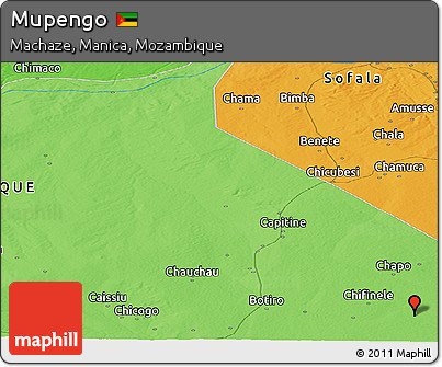 Political Panoramic Map of Mupengo