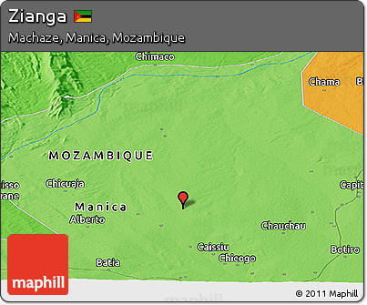 Political Panoramic Map of Zianga