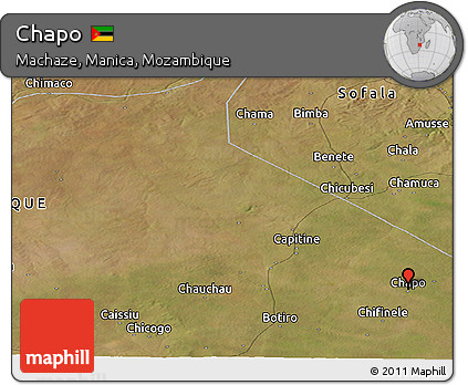 Satellite Panoramic Map of Chapo