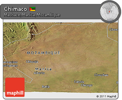 Satellite Panoramic Map of Chimaco