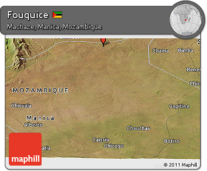 Satellite Panoramic Map of Fouquice