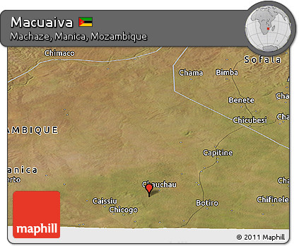 Satellite Panoramic Map of Macuaiva