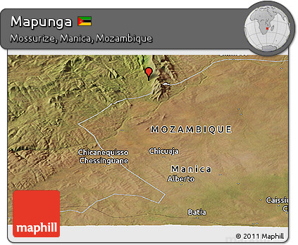 Satellite Panoramic Map of Mapunga