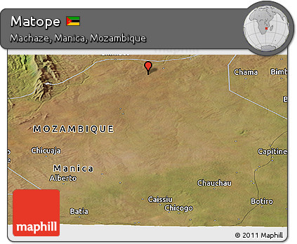 Satellite Panoramic Map of Matope