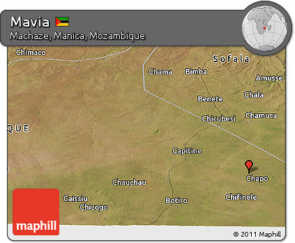 Satellite Panoramic Map of Mavia