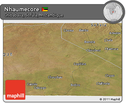 Satellite Panoramic Map of Nhaumecore