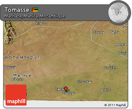 Satellite Panoramic Map of Tomasse