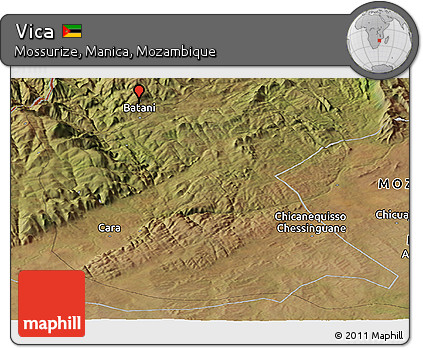 Satellite Panoramic Map of Vica