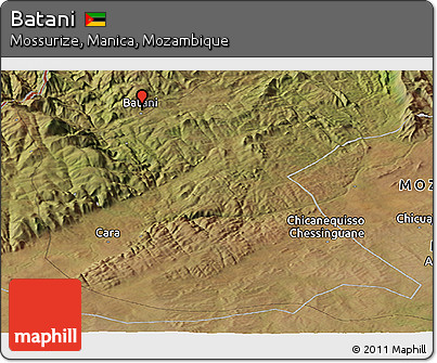 Satellite Panoramic Map of Batani