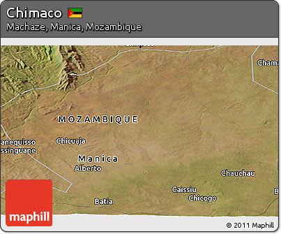 Satellite Panoramic Map of Chimaco