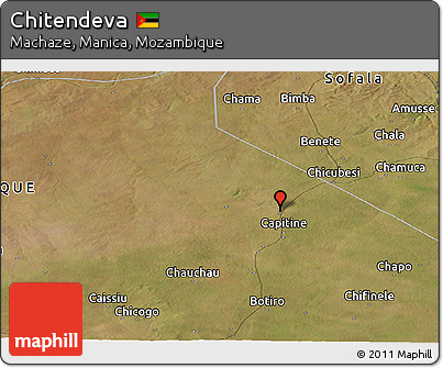 Satellite Panoramic Map of Chitendeva