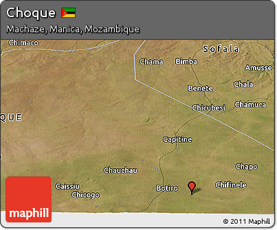 Satellite Panoramic Map of Choque