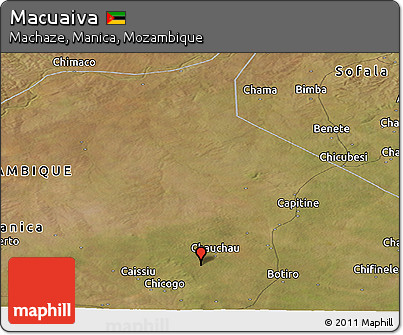 Satellite Panoramic Map of Macuaiva