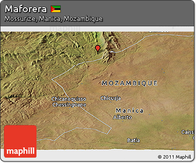 Satellite Panoramic Map of Maforera