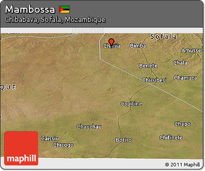 Satellite Panoramic Map of Mambossa