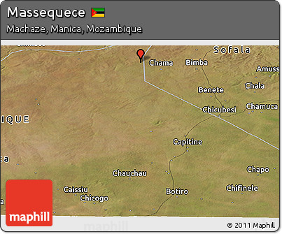 Satellite Panoramic Map of Massequece