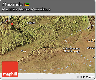 Satellite Panoramic Map of Masunda
