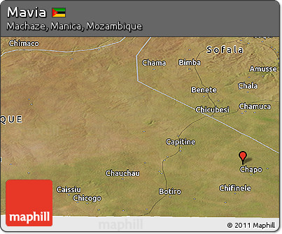 Satellite Panoramic Map of Mavia