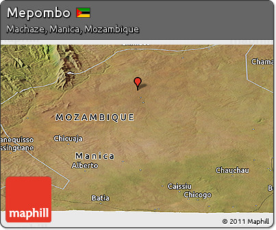 Satellite Panoramic Map of Mepombo