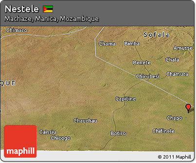 Satellite Panoramic Map of Nestele