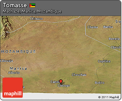 Satellite Panoramic Map of Tomasse