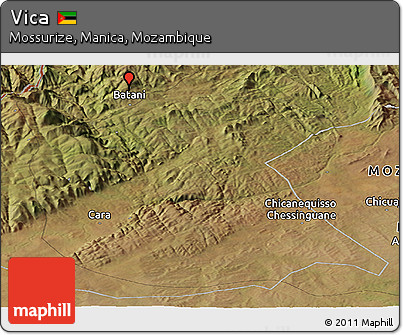 Satellite Panoramic Map of Vica