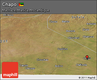 Satellite Panoramic Map of Chapo