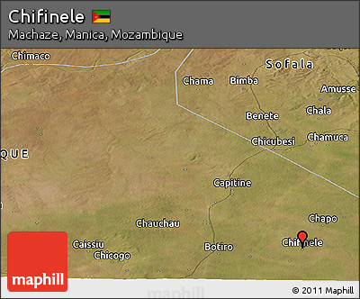 Satellite Panoramic Map of Chifinele